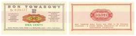 PEKAO merchandise vouchers
POLSKA / POLAND / POLEN / POLOGNE / POLSKO

Bank PEKAO S.A. Bon na 2 cent 1969 seria Eo – BEAUTIFUL 

Pięknie zachowan...