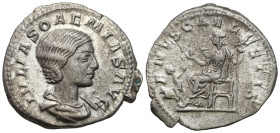 Ancient coins: Roman Empire (Rome)
Roman Empire, Julia So?mias (218222). Denarius - A RARE TYPE 
AW: Popiersie w prawo
RW: Wenus siedząca na tronie...