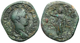 Ancient coins: Roman Empire (Rome)
Roman Empire. Alexander Severus (222-235 AD) Sestertius, Rome 
AW: Popiersie cesarza w wieńcu laurowym w prawo – ...