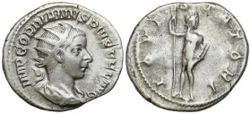 Ancient coins: Roman Empire (Rome)
Roman Empire, Antoninian Gordian III 238 - 244 AD 
AW: Popiersie Gordiana w Koronie promienistej w prawo. IMP GOR...