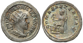 Ancient coins: Roman Empire (Rome)
Roman Empire, Philip I the Arab (244249). Antoninian, Rome - BEAUTIFUL 
AW: Popiersie cesarza w koronie radialnej...