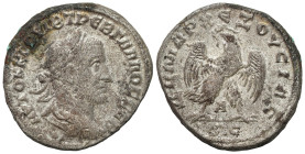 Ancient coins: Roman Empire (Rome)
Provincial Rome. Trebonianus Gallus (251-253). Tetradrachm Antioch 

Dość ładnie zachowana sztuka. Widoczne sreb...