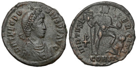 Ancient coins: Roman Empire (Rome)
Roman Empire, Theodosius I (379-395). ?2 Maiorina 383-388 
AW: Popiersie cesarza w koronie perłowej w prawo, napi...