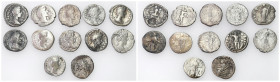 Ancient coins: Roman Empire (Rome)
Roman Empire, Denarius, set of 12 pieces 

Obiegowe egzemplarze.

Details: Ag 
Condition: 4/5 (F/5)