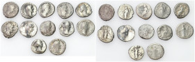 Ancient coins: Roman Empire (Rome)
Roman Empire, Denarius, set of 12 pieces 

Obiegowe egzemplarze.

Details: Ag 
Condition: 4/5 (F/5 )