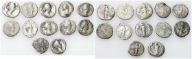 Ancient coins: Roman Empire (Rome)
Roman Empire, Denarius, set of 12 pieces 

Obiegowe egzemplarze.

Details: Ag 
Condition: 4/5 (F/5 )