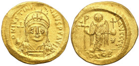 Byzantium
Byzantium. Justinian I (527-565). Solidus, Constantinople 
AW: Popiersie cesarza w zbroi i hełmie trzyma glob zwieńczony krzyżem na wprost...