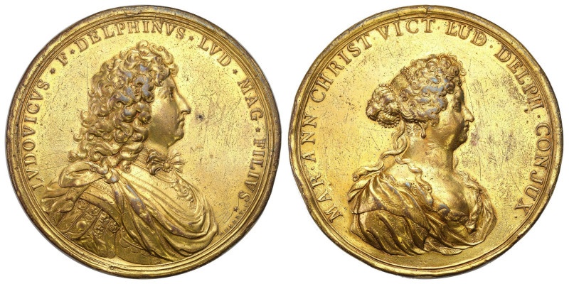 France
France. Medal Louis XIV and Marie Antoinette 1679 later execution 
AW: ...