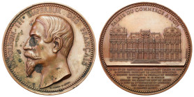 France
Napoleon III. Medal Inauguration of Le Palais de la Bourse 1856 
AW: NAPOLÉON III EMPEREUR DES FRANÇAIS
RW: PALAIS DU COMMERCE À LYON LE MAL...