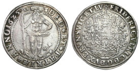 Germany
Germany, Brunswick-Wolfenbttel. Frederick Ulrich (1613-1634). Thaler 1625, Zellerfeld 
AW: Dziki człowiek, napis w otoku
RW: Wielopolowa ta...