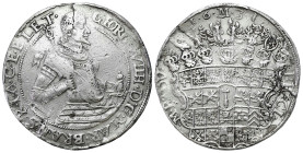 Germany
Germany, Brandenburg-Prussia. George William (1619-1640). Thaler 1631 LM, Cologne 
AW: Opancerzony portret w prawym biodrze, berło na ramien...