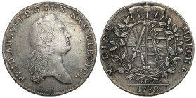 Germany
Germany, Saxony. Frederick Augustus III (17631806). Thaler 1778 EDC, Dresden 

Przyzwoicie zachowana z obustronną ciemna patyną.&nbsp;

D...