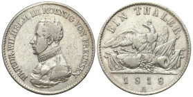 Germany
Germany, Prussia. Frederick William III (1797-1840). Thaler 1818 A, Berlin 

Ślady czyszczenia.&nbsp;

Details: 21,98 g Ag 
Condition: 3...