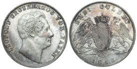 Germany
Germany, Bavaria. Lepolod I. 2 guilders 1846 

Bardzo ładnie zachowany egzemplarz w kolorowej patynie. Drobne przetarte na policzku na któr...
