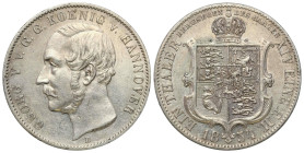 Germany
Germany. Jahann V. Mining thaler 1854 B, Hannover 

Połysk, wyraźne detale, mikroryski w tle.&nbsp;&nbsp;

Details: 22,2 g Ag 
Condition...