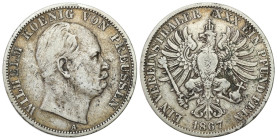 Germany
Germany, Prussia. William I (18611888). Thaler 1867 A, Berlin 

Ciemna patyna.&nbsp;

Details: 18,36 g Ag 
Condition: 3/3- (VF/VF-) 
Li...