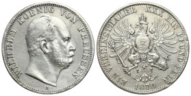 Germany
Germany, Prussia. William I (1861-1888). Thaler 1870 A, Berlin 

Ślady czyszczenia.&nbsp;

Details: 18,28 g Ag 
Condition: 3- (VF-) 
Li...