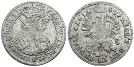 Germany
Germany, Prussia. Frederick William. Ort (18 groszy) 1684 H-S, Krlewiec 

Resztki połysku w tle, patyna.&nbsp;

Details: 5,92 g Ag 
Cond...