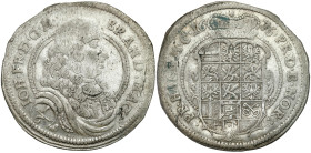 Germany
Germany, Brandenburg-Ansbach. John Fryderyk (16671686). 1/6 thaler 1676, Schwabach 

Reszki połysku.&nbsp;

Details: 5,74 g Ag 
Conditio...