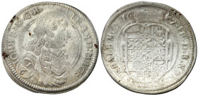 Germany
Germany, Brandenburg-Ansbach. John Fryderyk (16671686). 1/6 thaler 1677, Schwabach 

Charakterystyczne dla monet bitych z walca wygięcie kr...