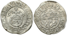 Germany
Germany, Regenstein. Martin (1594-1597). 1/24 thaler (gross) 1594, Blankenburg 

Hrabstwo Regenstein. Moneta z tytułem Rudolfa II.Patyna.&n...