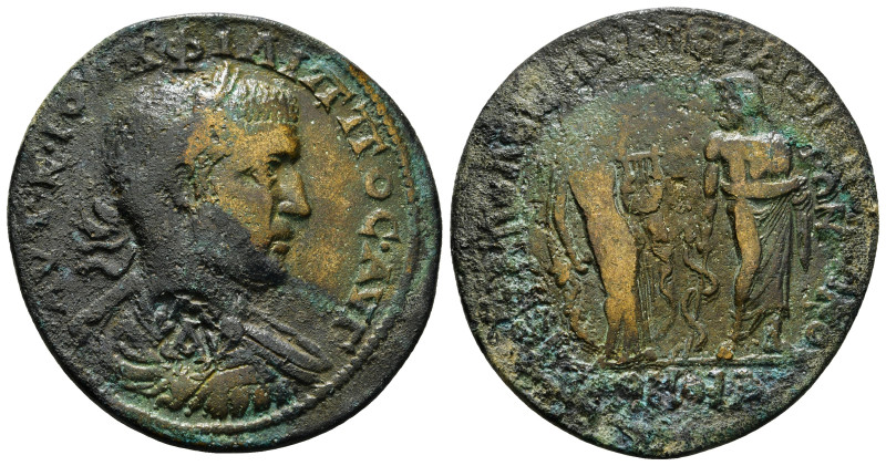 Phrygia,Hierapolis Philip I (244-249) laureate, draped and cuirassed bust of Phi...