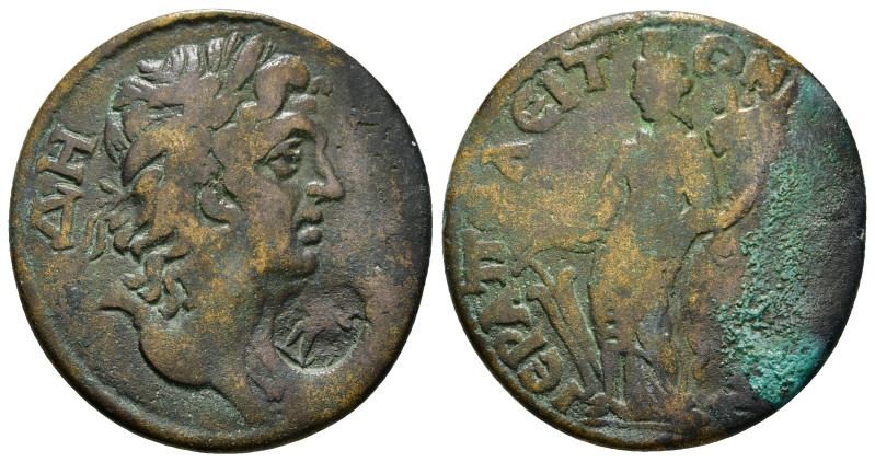 PHRYGIA. Hierapolis. Pseudo-autonomous issue. Tetrassarion time of Elagabalus, 2...