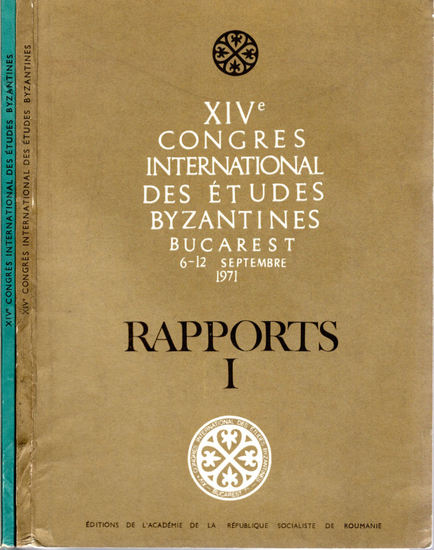 AA.VV. - XIV Congres International des etude Byzantines. Bucarest 6\12 - Septemb...