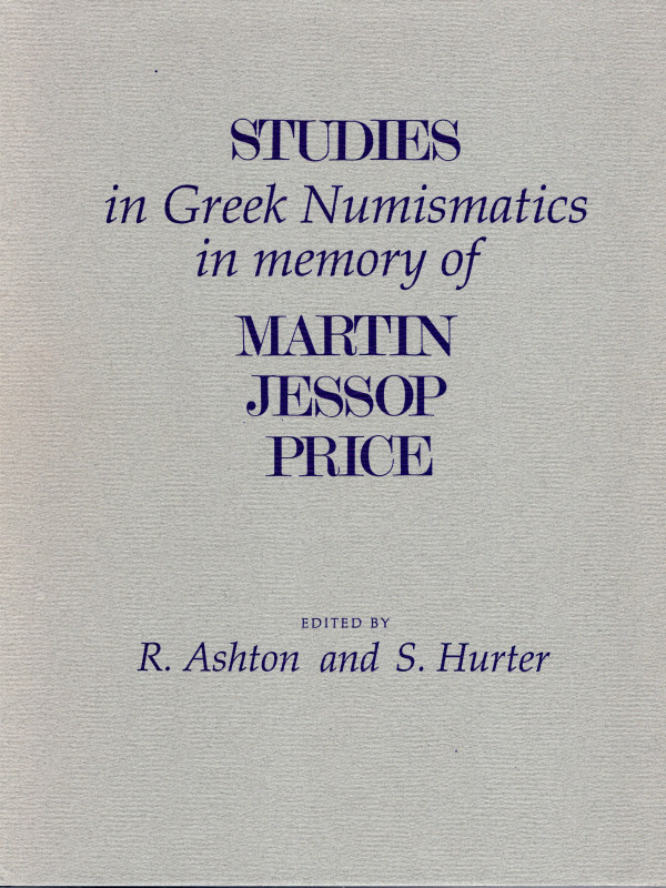 AA.VV.– Studies in Greek Numismatics in memory of Martin Jessop Price. London, 1...