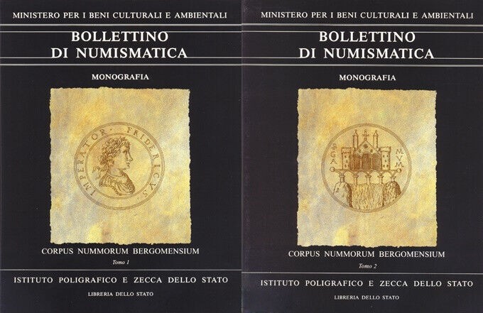 Corpus Nummorum Bergomensium 2 Voll. In cofanetto. Istituto Poligrafico e Zecca ...