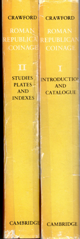 CRAWFORD M. H. - Roman Republican coinage. Cambridge, 1974. two volumi completo....
