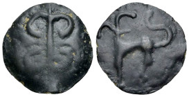 Helvetii AE Cast Potin unit, Zürcher type 

Central Europe, Helvetii. AE Cast Potin unit (17-18 mm, 3.29 g), early 1st century BC. Zürcher Type.
 O...