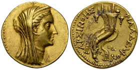 Arsinoe II AV Mnaieion, Paphos 

Ptolemaic Kings of Egypt. Arsinoe II, wife of Ptolemy II (died 270 BC). AV Mnaieion or Octadrachm (28, 27.74 g), st...