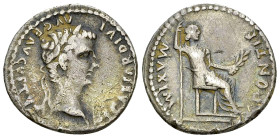 Tiberius AR Denarius, Lugdunum 

Tiberius (14-37 AD). AR Denarius (18-19 mm, 3.61 g), Lugdunum, 15-18.
 Obv. TI CAESAR DIVI AVG F AVGVSTVS, Laureat...
