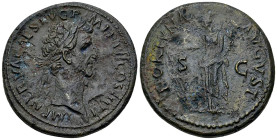 Nerva AE Sestertius, Aequitas reverse 

Nerva (96-98 AD). AE Sestertius (34 mm, 24.95 g), Rome, 97.
Obv. IMP NERVA CAES AVG P M TR P COS III P P, L...