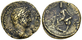 Hadrianus AE As, Tyche of Antioch reverse 

Hadrianus (117-138 AD). AE As (23 mm, 6.71 g), Rome, for circulation in Seleucis and Pieria, AD 124-125....