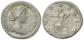 Lucilla AR Denarius, Concordia reverse 

Marcus Aurelius (161-180 AD) for his daughter Lucilla. AR Denarius (19 mm, 3.15 g), Rome, 161-163. 
Obv. L...