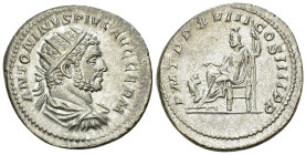 Caracalla AR Antoninianus, Pluto/Cerberus reverse

Caracalla (198-217 AD). AR Antoninianus (24 mm, 5.65 g), Rome, 215.
Obv. ANTONINVS PIVS AVG GERM...
