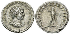 Caracalla AR Antoninianus, Sol reverse 

Caracalla (198-217 AD). AR Antoninianus (21-23 mm, 5.16 g), Rome, 215 AD.
Obv. ANTONINVS PIVS AVG GERM, Ra...