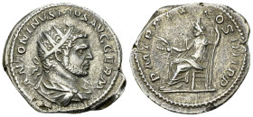 Caracalla AR Antoninianus, Serapis reverse 

Caracalla (198-217 AD). AR Antoninianus (22-23 mm, 5.40 g), Rome, 217.
 Obv. ANTONINVS PIVS AVG GERM, ...
