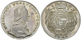 Salzburg, AR Konventionstaler 1788 

Austria. Salzburg, Erzbistum. Hieronymus Graf von Colloredo (1772-1803). AR Konventionstaler 1788 (27.98 g). 
...
