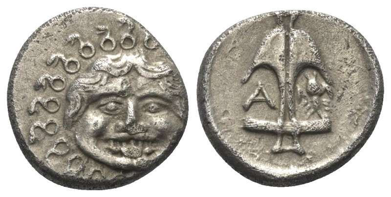 Thrakien. Apollonia Pontika.

 Drachme (Silber). Ca. 4. Jhdt. v. Chr.
Vs: Kop...