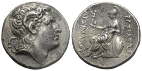 Königreich Thrakien. Lysimachos (306 - 281 v. Chr.).

 Tetradrachme (Silber). Ca. 286 - 281 v. Chr. Pella.
Vs: Kopf des vergöttlichten Alexanders d...