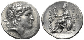 Königreich Thrakien. Lysimachos (306 - 281 v. Chr.).

 Tetradrachme (Silber). Ca. 286 - 281 v. Chr. Pella.
Vs: Kopf des vergöttlichten Alexanders d...