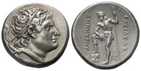 Königreich Makedonien. Demetrios I. Poliorketes (306 - 283 v. Chr.).

 Tetradrachme (Silber). Ca. 290 - 288 v. Chr. Demetrias.
Vs: Kopf des Demetri...