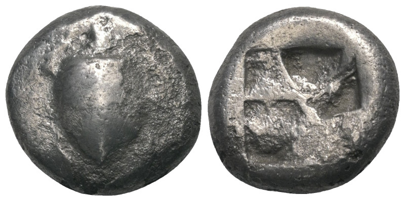 Inseln vor Attika. Aigina.

 Stater (Silber). Ca. 525 - 475 v. Chr.
Vs: Seesc...