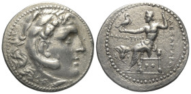 Inseln vor Karien. Rhodos.

 Tetradrachme (Silber). 205 - 190 v. Chr.
Prägung im Namen Alexanders III. des Großen.

Vs: Kopf des jugendlichen Her...
