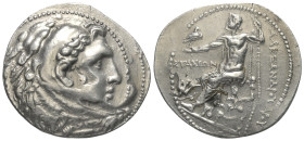 Inseln vor Karien. Rhodos.

 Tetradrachme (Silber). 205 - 190 v. Chr.
Prägung im Namen Alexanders III. des Großen.

Vs: Kopf des jugendlichen Her...