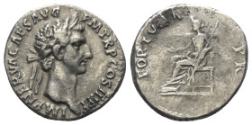 Nerva (96 - 98 n. Chr.).

 Denar (Silber). 97 n. Chr. Rom.
Vs: IMP NERVA CAES AVG P M TR P COS III P P. Kopf mit Lorbeerkranz rechts.
Rs: FORTVNA ...