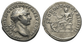 Traianus (98 - 117 n. Chr.).

 Denar (Silber). 103 - 111 n. Chr. Rom.
Vs: IMP TRAIANO AVG GER DAC P M TR P COS V P P. Büste mit Lorbeerkranz und Dr...